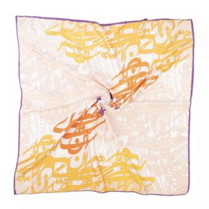 Perzische katoenen sjaal voor dames – elegant kalligrafie design