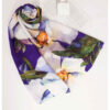 Gedrukte Sjaal voor Dames Artistiek & Lichtgewicht Blauw Abstract Ontwerp