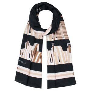 Gedrukte Sjaal voor Dames Artistiek & Lichtgewicht met Mohair Stof