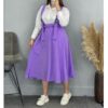 Damesrok met Bretellen – Purper Microvezel
