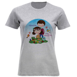 Dames T-Shirt met Fantasievolle Nowruz Motieven