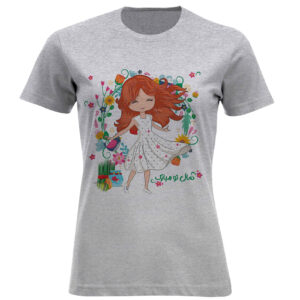 Dames T-Shirt met Jeugdig Nowruz-Geïnspireerd Print