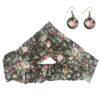 Dames Gedraaide Haarband & Oorbellen Set Botanisch