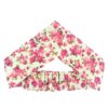 Dames Gedraaide Haarband & Oorbellen Set Crème & Roze