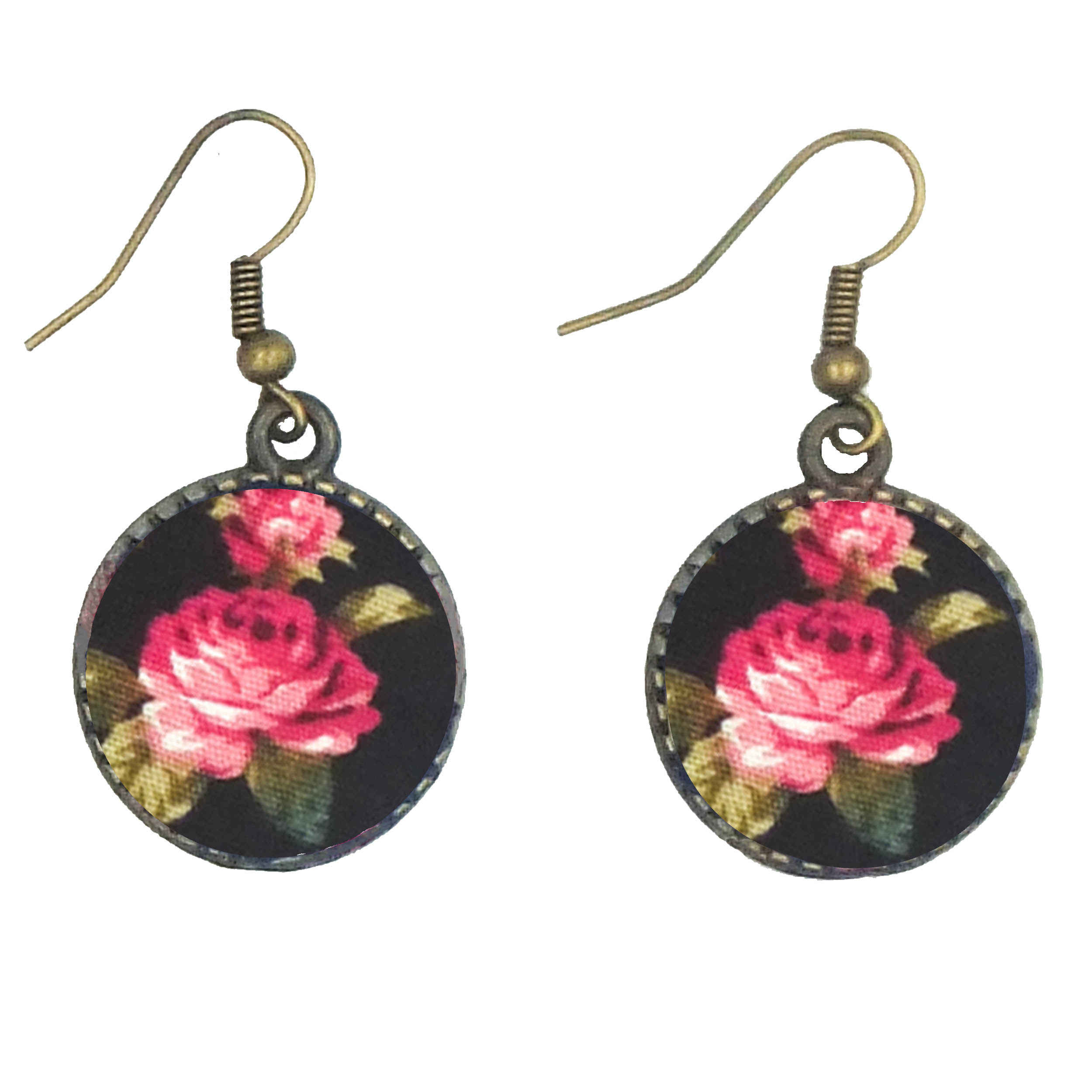 Dames Gedraaide Haarband & Oorbellen Set Zwart