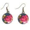 Dames Gedraaide Haarband & Oorbellen Set Blauw