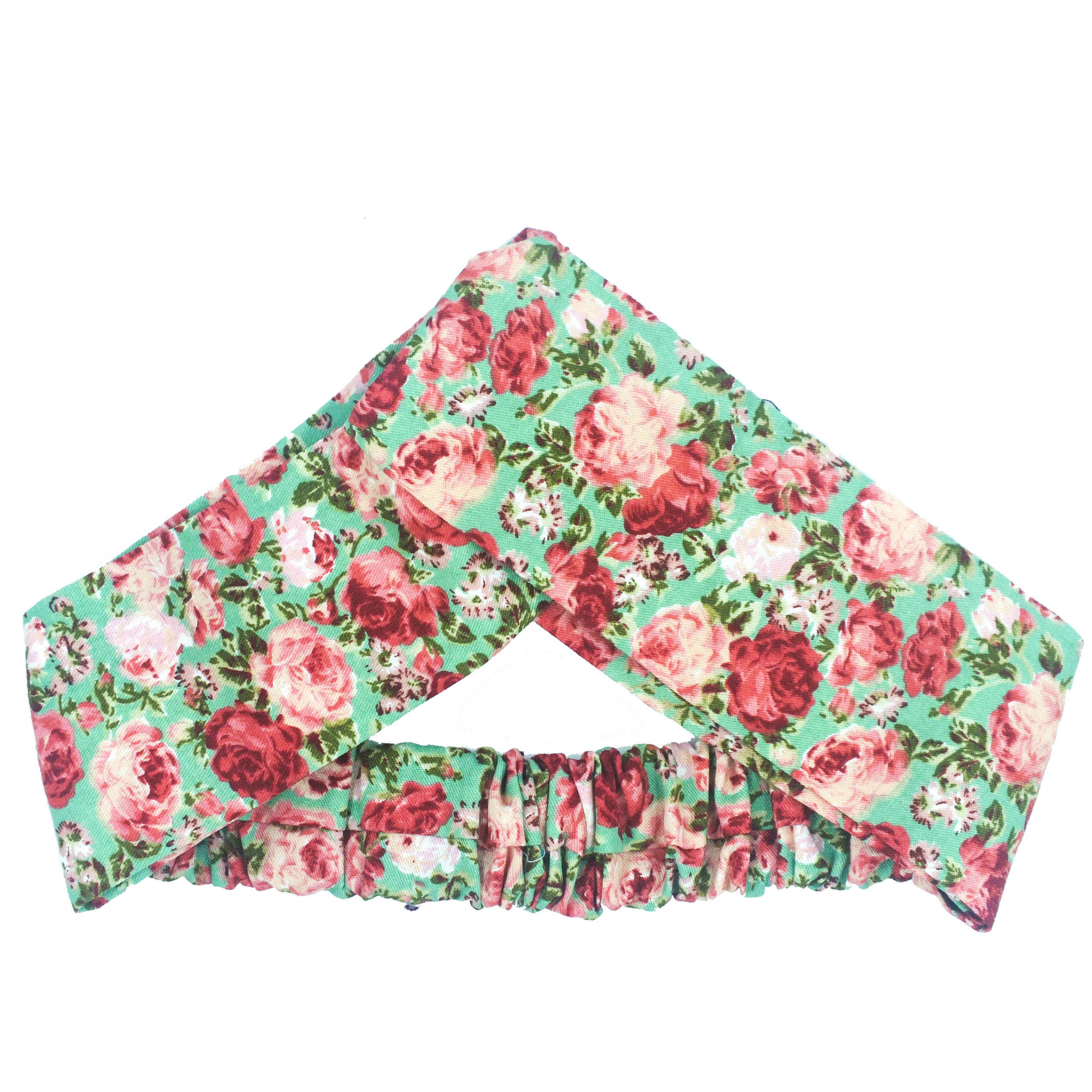 Dames Gedraaide Haarband & Oorbellen Set Lichtgroen