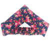 Dames Gedraaide Haarband & Oorbellen Set Marineblauw