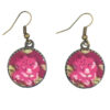 Dames Gedraaide Haarband & Oorbellen Set Roze