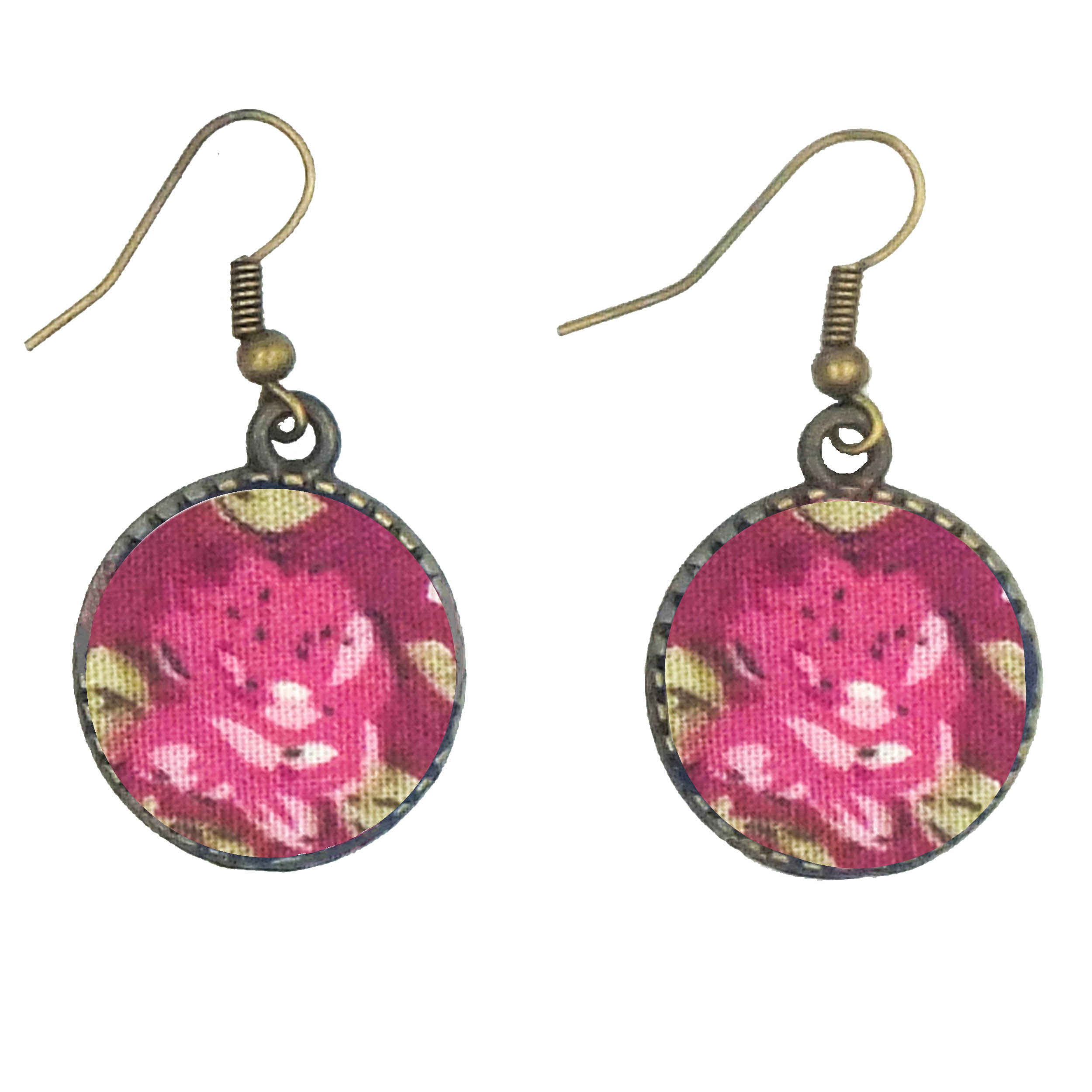 Dames Gedraaide Haarband & Oorbellen Set Roze