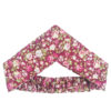 Dames Gedraaide Haarband & Oorbellen Set Roze