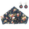 Dames Gedraaide Haarband & Oorbellen Set Bloemen