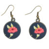Dames Gedraaide Haarband & Oorbellen Set Bloemen