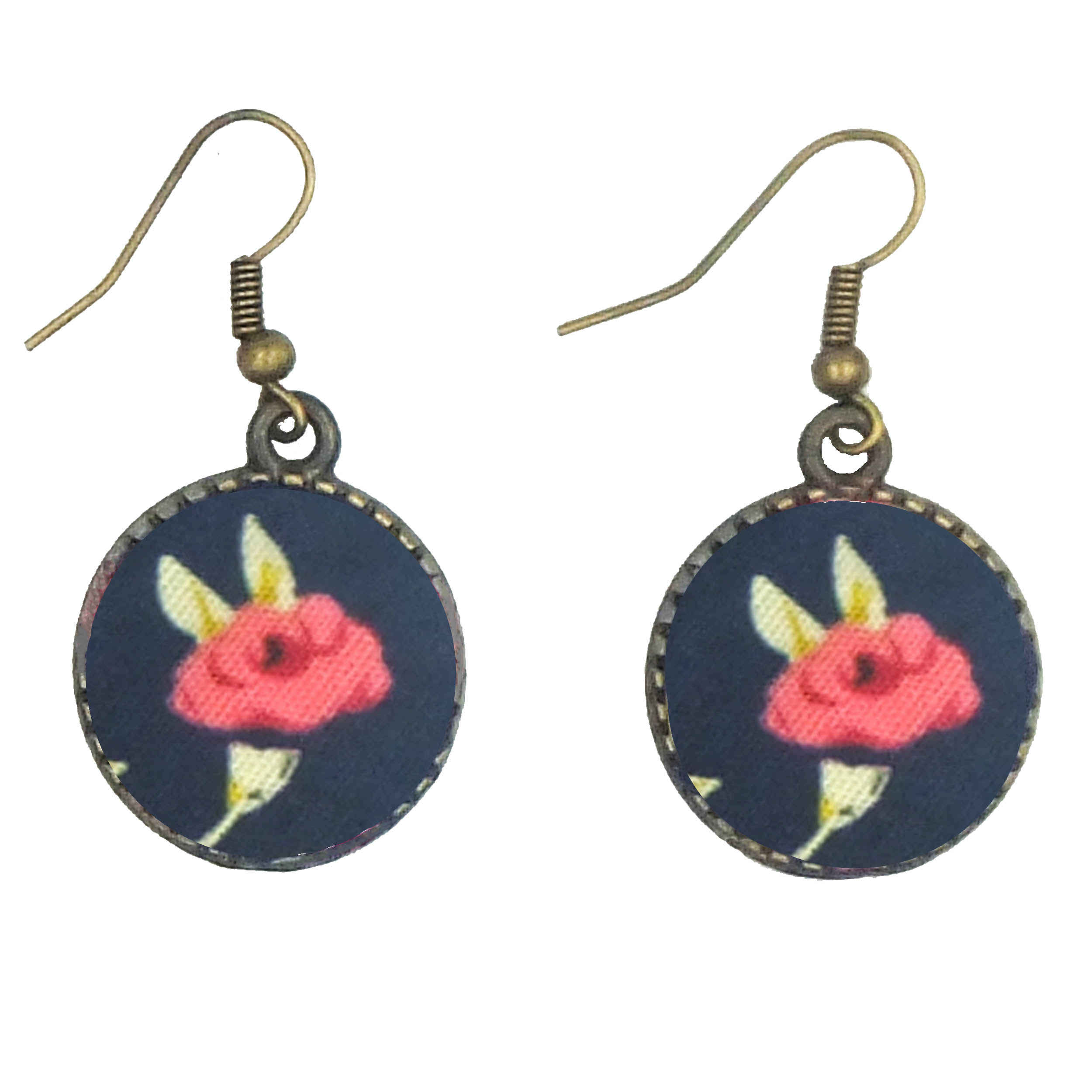 Dames Gedraaide Haarband & Oorbellen Set Bloemen