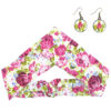 Dames Gedraaide Haarband & Oorbellen Set Hemel