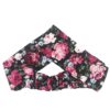 Dames Gedraaide Haarband & Oorbellen Set Roze & Zwart