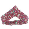 Dames Gedraaide Haarband & Oorbellen Set Rood Stippen