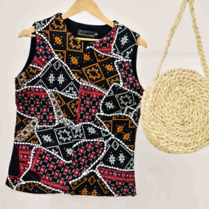 Dames Vest Patchwork & Borduurwerk Iraanse Kunst