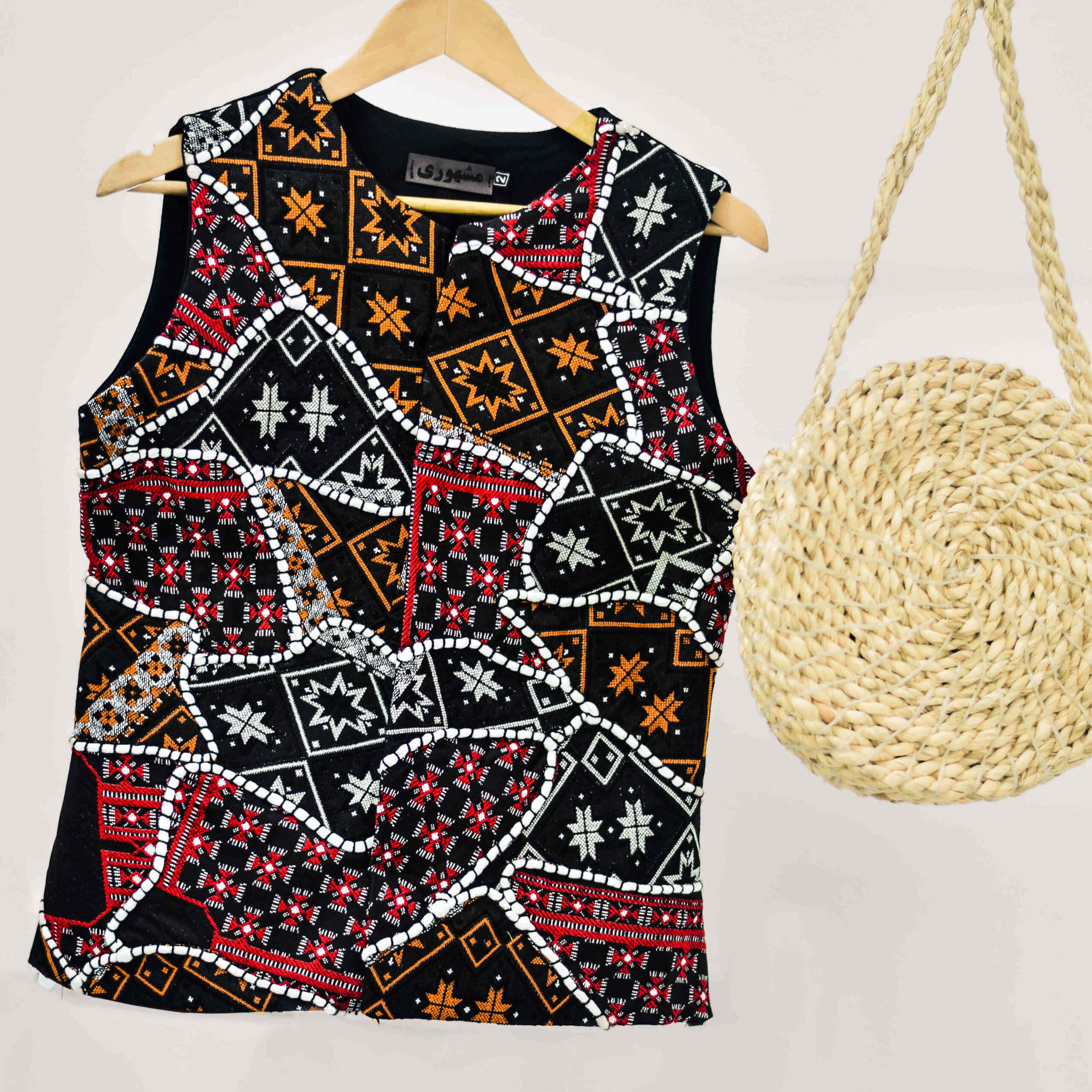 Dames Vest Patchwork & Borduurwerk Iraanse Kunst