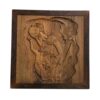 Houten gesneden backgammonbord met Ashkbous-ontwerp