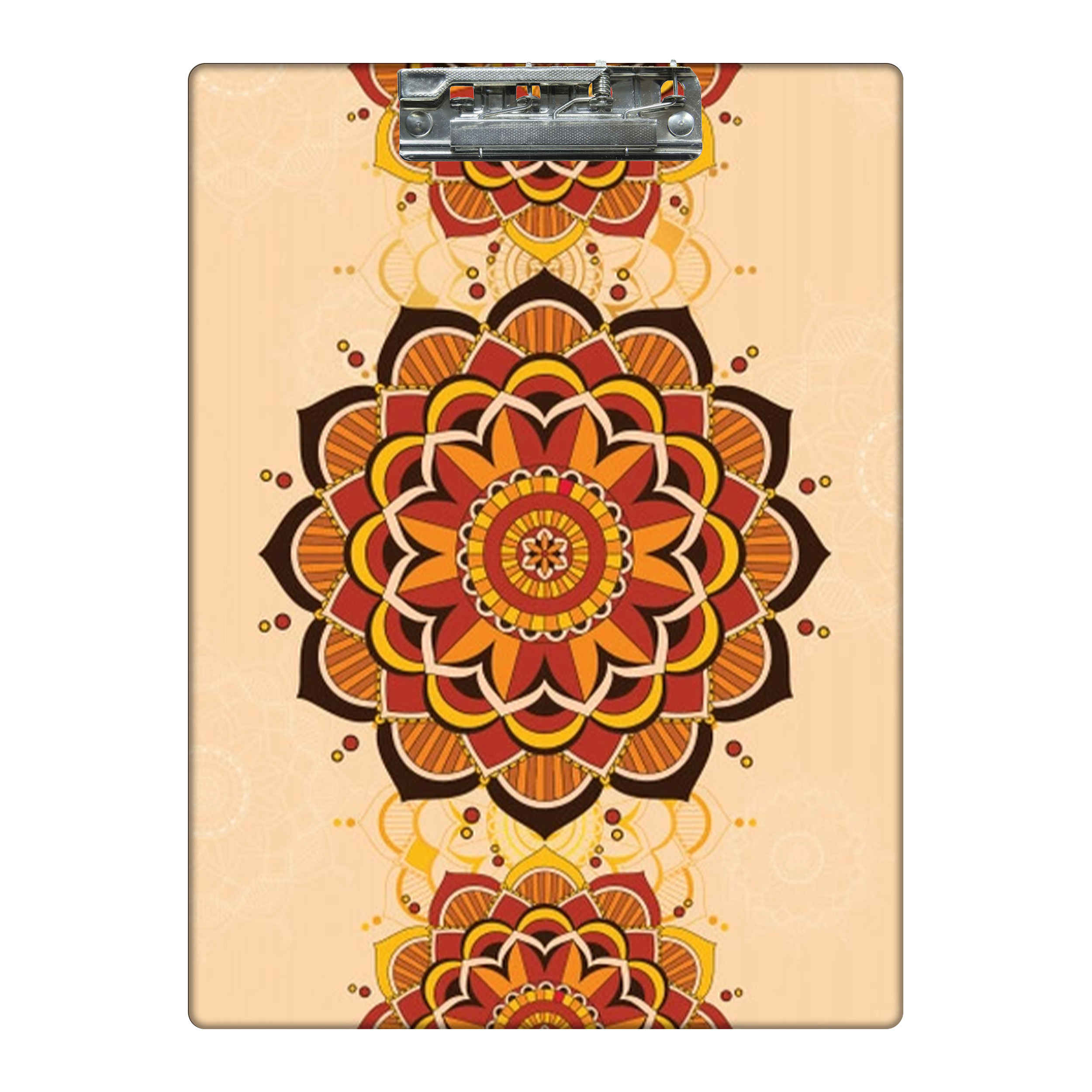 Houten Klembord A4 – Crème Mandala