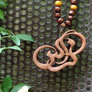 Perzische Naamketting Narges – Handgemaakt Hout