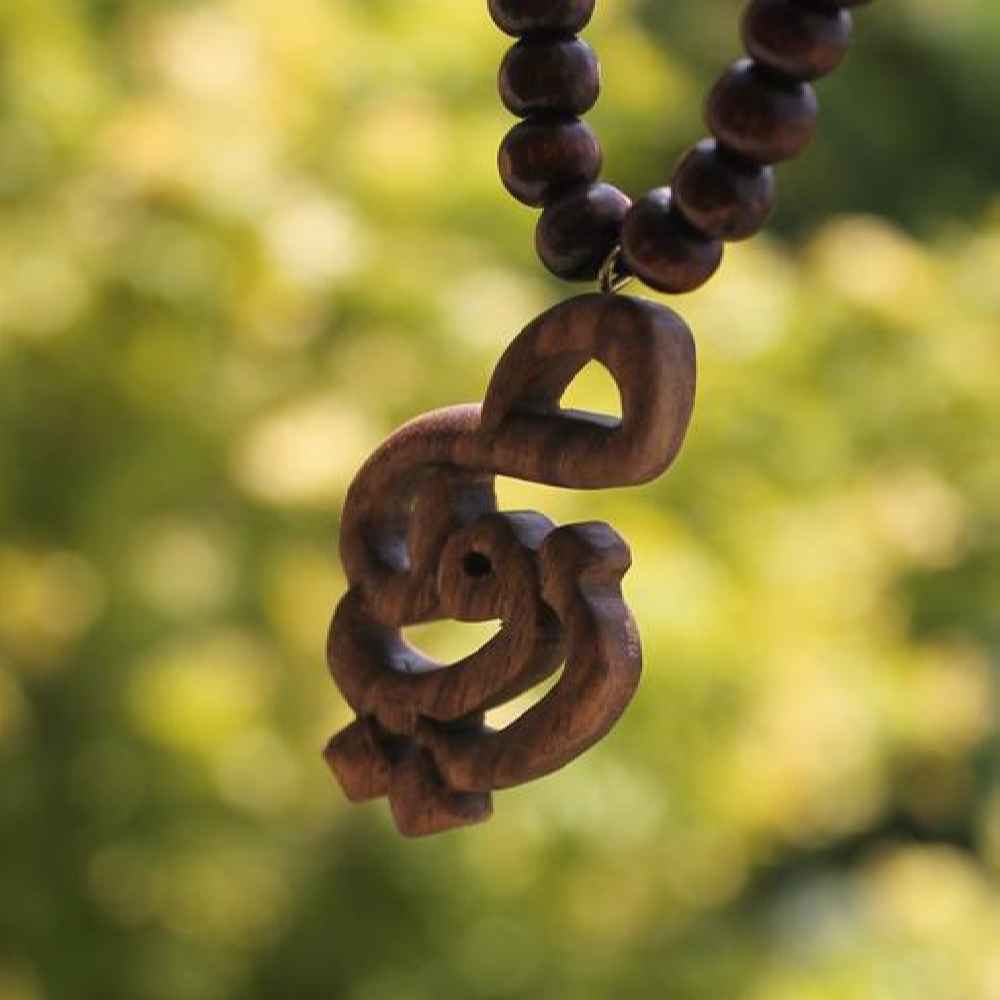 Perzische Naamketting Roya – Handgemaakt Hout