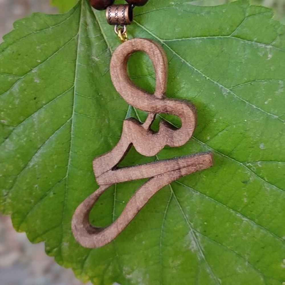 Perzische Naamketting Sahar – Handgemaakt Hout