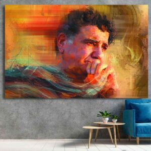 Houten Posterprint – Mohammad-Reza Shajarian Muurdecoratie