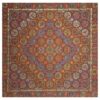 Yazd Termeh Tafelkleed Luxueus met Bloemenpatroon Haft Khaan II