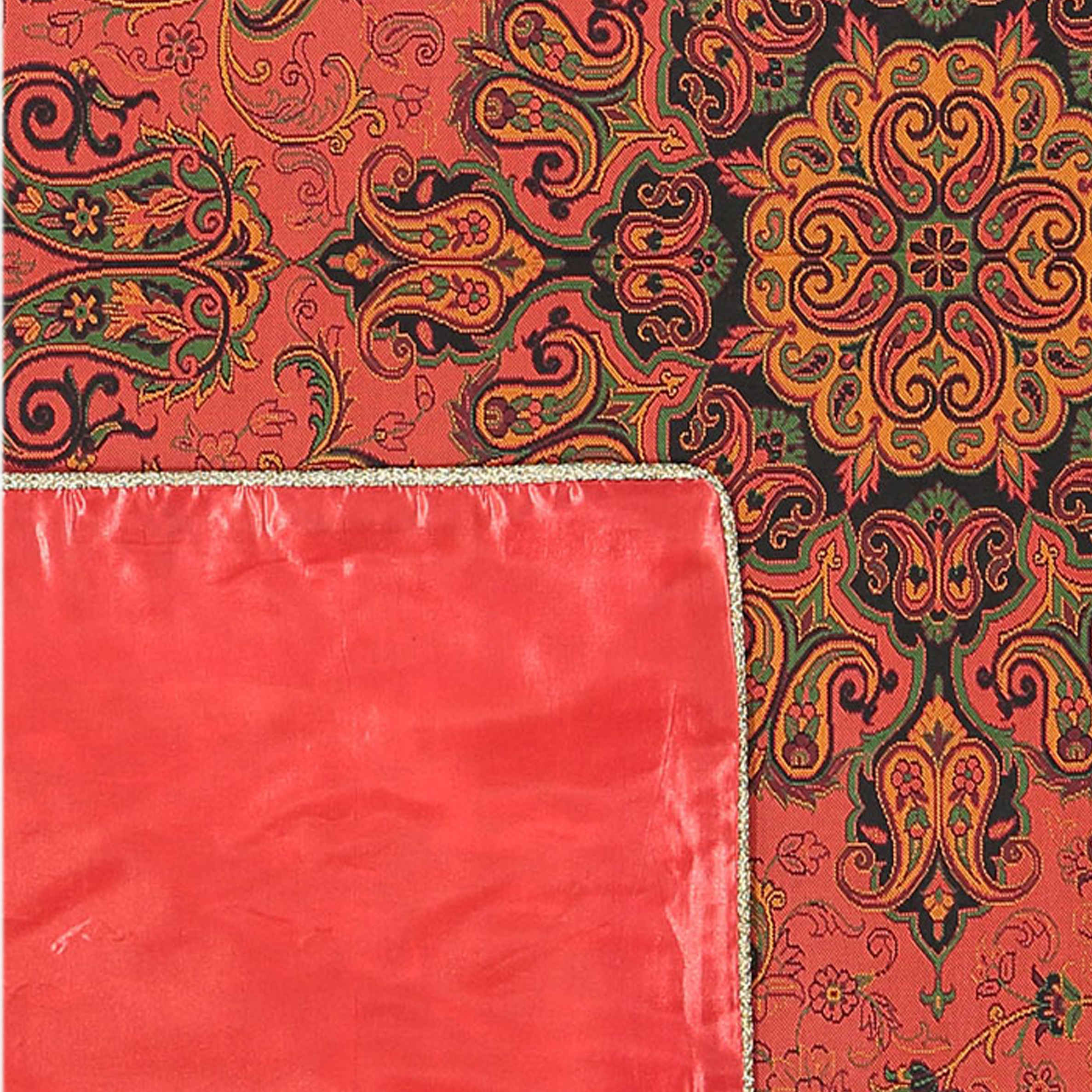 Yazd Termeh Tafelkleed Luxueus met Perzisch Paisley Patroon Bahar