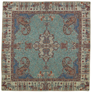 Yazd Termeh Tafelkleed Luxueus met Perzisch Paisley Patroon Pars