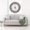 Islamitische Houten Print Kunst – Ayat al-Kursi Ontwerp Muurdecoratie