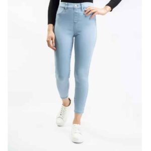 Skinny Jeans Dames – Lichtblauw Denim met Stretch
