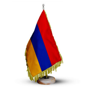 Armenië Tafelvlag met Stenen Voet