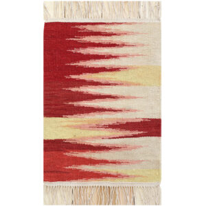 Ambachtelijk Perzisch Wol Kilim Tapijt Handgeweven Abstract