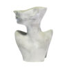 Decoratieve betonnen sculptuurvaas in de vorm van een vrouwelijk lichaam, een gedurfd artistiek statement