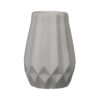 Artistieke betonnen vaas met resindetails, handgemaakt in zwart voor enkele stelen met een minimalistische touch