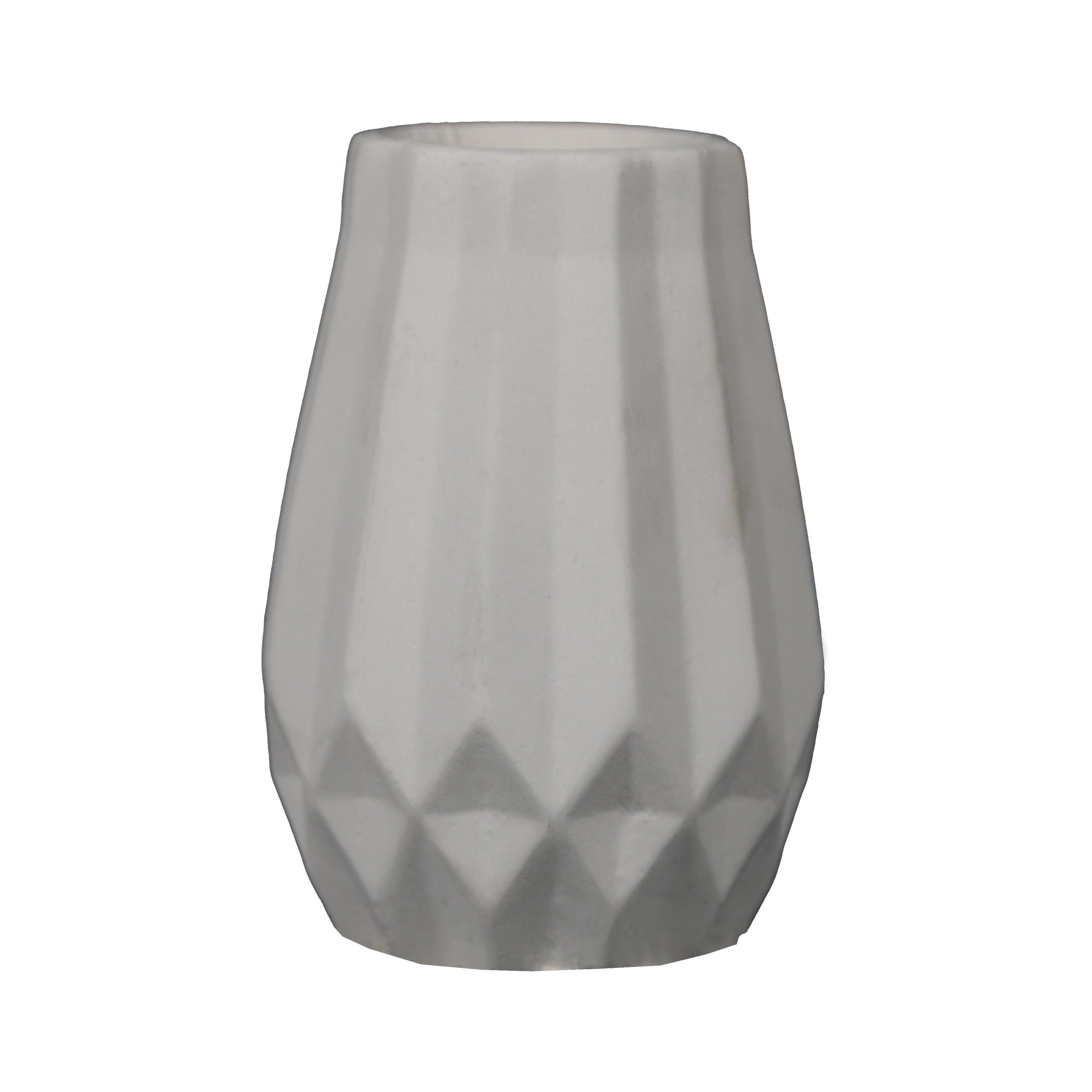 Artistieke betonnen vaas met resindetails, handgemaakt in zwart voor enkele stelen met een minimalistische touch