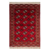 Handgeknoopt Perzisch Qashqai Tribaal Tapijt (Bukhara Design) - Rode Wol