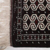 Handgeknoopt Perzisch Golestan Torkaman Tapijt (Bukhara Design) - Mahoniebruine Wol