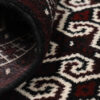 Handgeknoopt Perzisch Golestan Torkaman Tapijt (Bukhara Design) - Mahoniebruine Wol