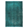 Handgeknoopt Perzisch Isfahan Tapijt (Traditioneel Klassiek Design) - Groenblauwe Wol