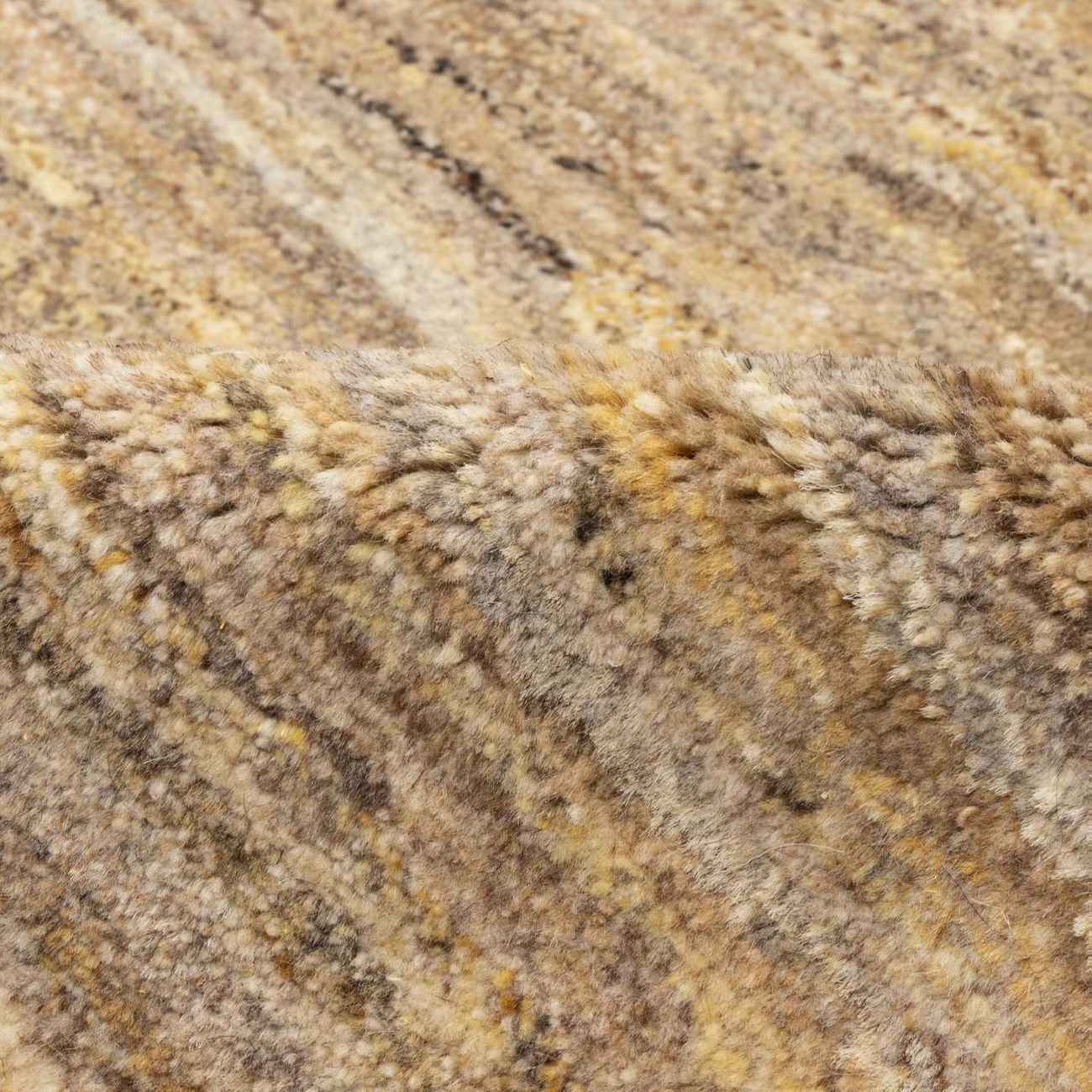 Authentiek handgeknoopt Perzisch minimalistisch Gabbeh tapijt – Effen, Crème, Wol