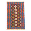 Perzische Firuzabad Qashqai Kelim, geometrisch, authentieke wol