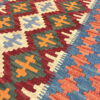 Perzische Firuzabad Qashqai Kelim, geometrisch, authentieke wol