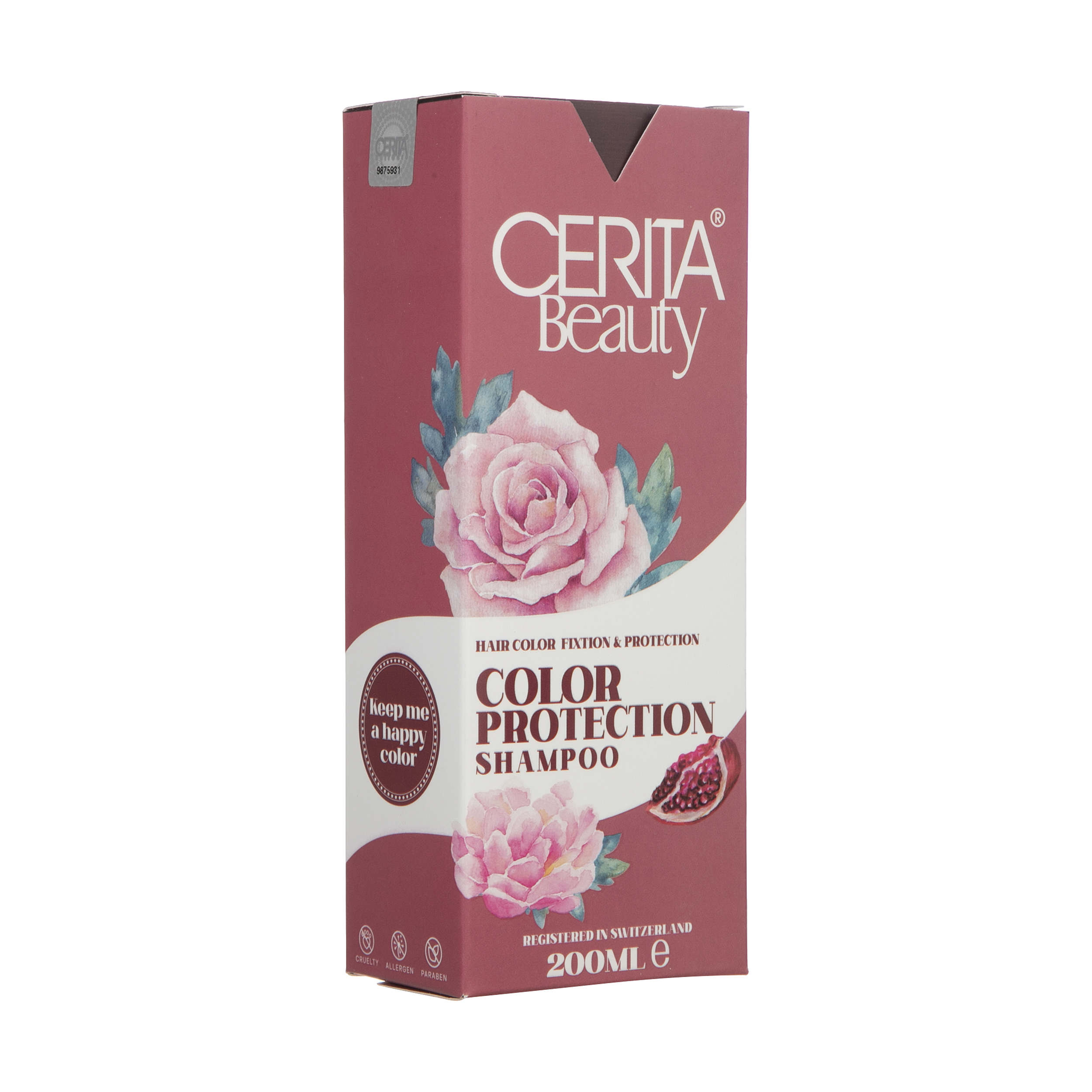 Cerita Schoonheid Kleurfixatie & Bescherming Shampoo – Behoudt Kleur & Beschermt, 200 ml