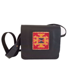 Crossbody Schoudertas met Leer – Kilim Ontwerp