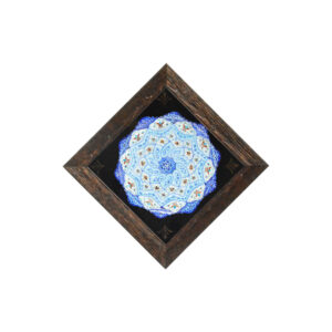 Decoratief Koperen Bord Handgeverfd met Perzische Minakari Email Daryai