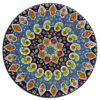 Decoratief keramisch bord, handbeschilderd met Perzische minakari-emaille, Boteh Jogeh